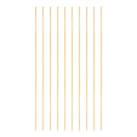 PATIKIL 10 Pcs Brass Round Rod, 2.3mm x 10" Lathe Bar Stock H59 Brass Round Stock for DIY Craft Making Hardware Novelty Model Car Plane Boat Ship, Copper