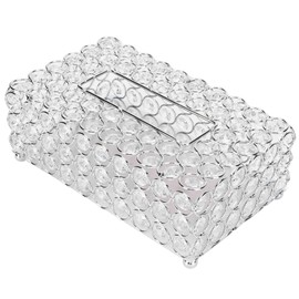 Nikou Crystal Tissue Box Tissue Box Office Table Accessories Tissue Box Holder Wedding Decoration