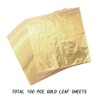 Silithus 100 Sheets Imitation Gold Leaf for Art, Crafts Decoration,Decoration