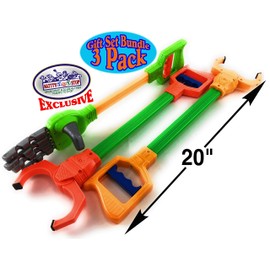 Mɑtty's Toy Stop Deluxe 20" Galaxy Grabber, Robot Hand & Robot Claw Gift Set Bundle - 3 Pack