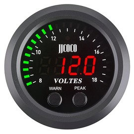 ZHSYMX Universal Volt Gauge Voltage Meter Kit Car DC 12V Voltmeter Red Digital LED 2inches 52mm Digital Volt Voltage Gauge Compatible with Car Truck Vehicle Automotive