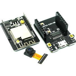 GERUI ESP-CAM Module, ESP-32 Micro USB Port for ESP32-CAM Development Board, for ESP32-CAM Development Board with OV2640 Camera, ESP-CAM-MB ESP-32 4M DC 5V Dual-Core WiFi Bluetooth, with Arduino