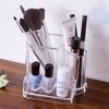 Makeup Brush Holder, Acrylic Transparent Cosmetic Display Holder with 3