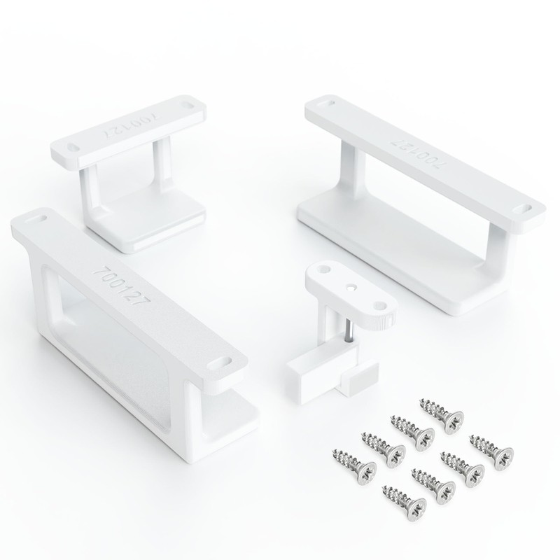 Mobilefox Laptop Underdesk Bracket Shelf Holder Stand with Fall Protection