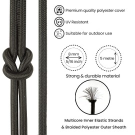 Premium Quality Bungee Cords - 4mm, 5mm, 6mm, 8mm Options – Bungee Rope, Shock Cord, Elastic Rope