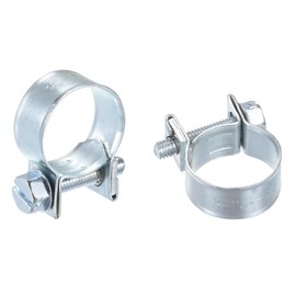 uxcell 15Pcs Fuel Line Pipe Hose Clamp Clip, 15-17mm Fuel Injection Hose Clamp Adjustable Pipe Hose Clip Tube Clamps for Plumbing Automotive and Industrial