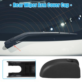 X AUTOHAUX Rear Windshield Wiper Arm Cover Cap for Fiat 500-1 Pcs Black