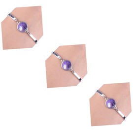 Alasum 3pcs Women Bracelets Bracelet for Women Silver Bangle Bracelets Womens Bangles Bracelets Women's Bracelets Miss Purple Mermaid Jewelry