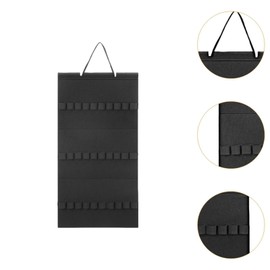 Colcolo Headband Holder 40 Elastic Loops Large Capacity for Women Headband Storage Display Hair Accessories Organizer Felt for Wall, Black