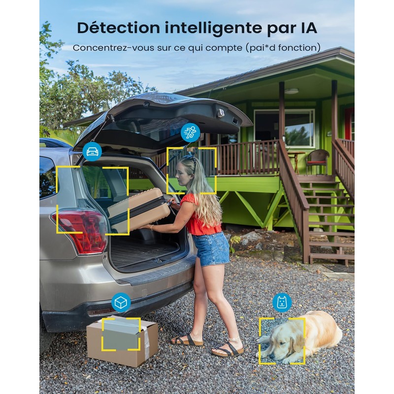 ieGeek 2K Wireless Outdoor WiFi Security Camera Solar Security Camera