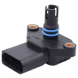 Intake Manifold Pressure Sensor Charge Pressure Sensor Suction Pipe Sensor for A2 A4 B6 Golf 4 3 Polo 9N Bora Caddy Lupo Fox Arosa 6H Cordoba 6K Ibiza 6L Inca Leon 1M Toledo Fabia 2 Felicia Octavia