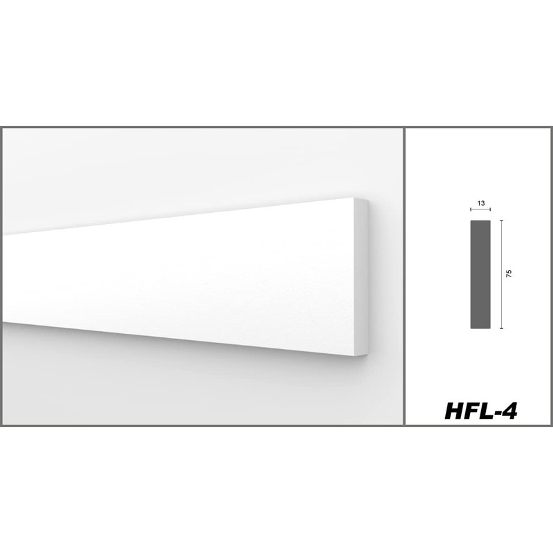 HEXIMO Flat Mouldings, XPS Styrofoam Drywall Flat Mouldings for Wall