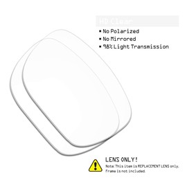 SmartVLT Men's HD Clear Replacement Lenses for Oakley Holbrook XL OO9417 Sunglass
