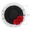 Flower Mesh Fascinator Hats Women Derby Hat Cocktail Tea Ball