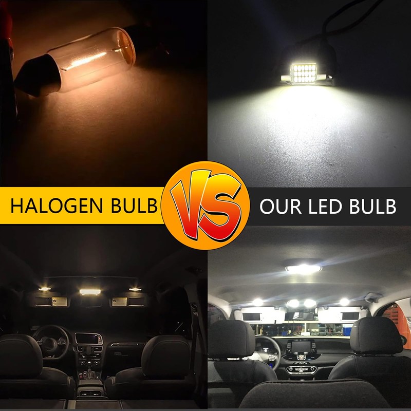 AUTOGOOD 16pcs Interior LED Lights Kit Super Bright LED Map