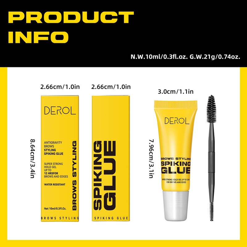 Eyebrows Styling Spiking Glue – Long-Lasting Glue for Brows &