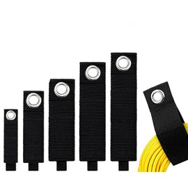 Tatasay Storage Straps Hook and Loop Organizer Hanger for Extension Cords (Assorted 6 Pack)