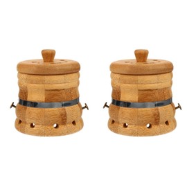 Healifty 2 Sets Suspension Moxibustion Instrument Portable Moxa Pot Moxa Burner Moxibustion Pot Temperature Control Moxibustion Jar Birthday Moxibustion Can Moxibustion Supplies