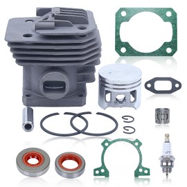 Hyceker 40mm Cylinder Piston Gaskets Kit for Stihl FS160 FS180 FS220 FS280 FS290 String Trimmer Brushcutter Parts with Spark Plug Oil Seals 4119 020 1207, 4119 007 1051