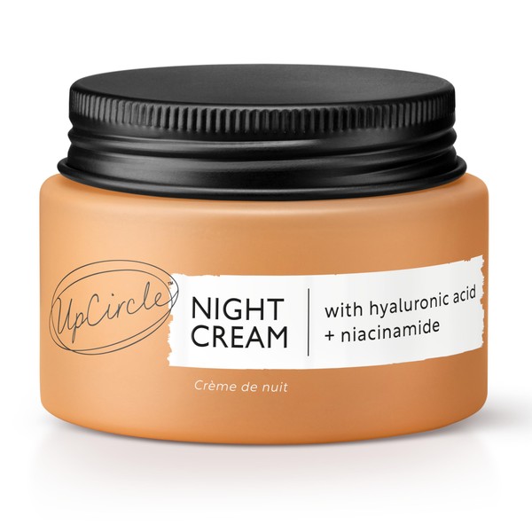 UpCircle Night Cream with Hyaluronic Acid + Niacinamide 55ml - Nourishing and Unscented for Sensitive Skin Anti-Ageing Properties - Vegan Cruelty-Free