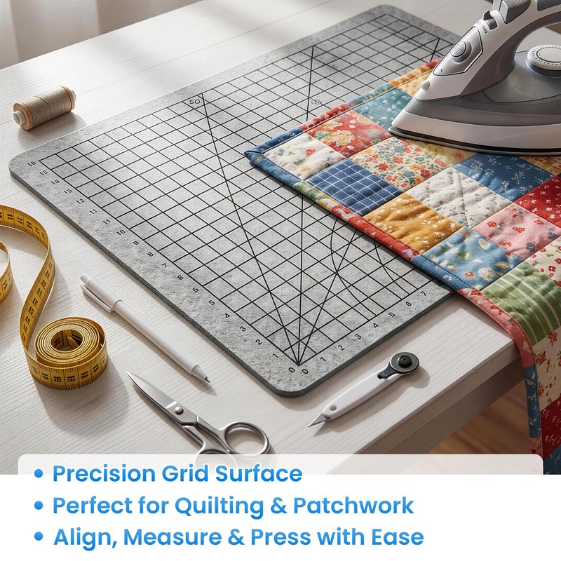 MABOZOO Wool Pressing Mat with Printed Grid, 24 * 18