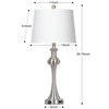 Cinyirong 28.75" Silver Table Lamps for Living Room,Touch Lamps for