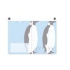 Animal Okusuri Notebook, Simple Design, 32 Pages (Blue Penguin)