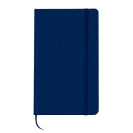 Sweda Blue Hardcover Notebook Journal, 80 Sheets/160 Pages Lined Journal Notebook, 5" x 8" Wood Grain Design, Bookmark, Elastic Band Closure, Premium Quality Paper