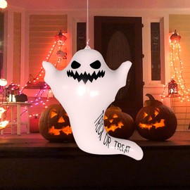 Decoraciones inflables de Halloween, decoraciones de Halloween aterradoras, centro comercial, patio, escenario de casa encantada, fantasma de terror inflable, fantasma inflable de Halloween. Smile