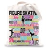 BWWKTOP Figure Skating Tote Bag Figure Skater Gifts Ice Skater