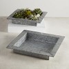 47th & Main Metal Decorative Tray, 9.4" Square, Galvanized