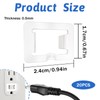BOHUIZ 20 Pcs 2 Prong Loose Outlet Plug Fix, Plastic