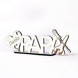 Decorative Stand - Thank You Dad - Wooden Lettering to Stand Up 29 x 9 cm | Dekolando Home Accessories