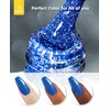 BURANO Reflective Glitter Gel Nail Polish, Royal Blue UV LED