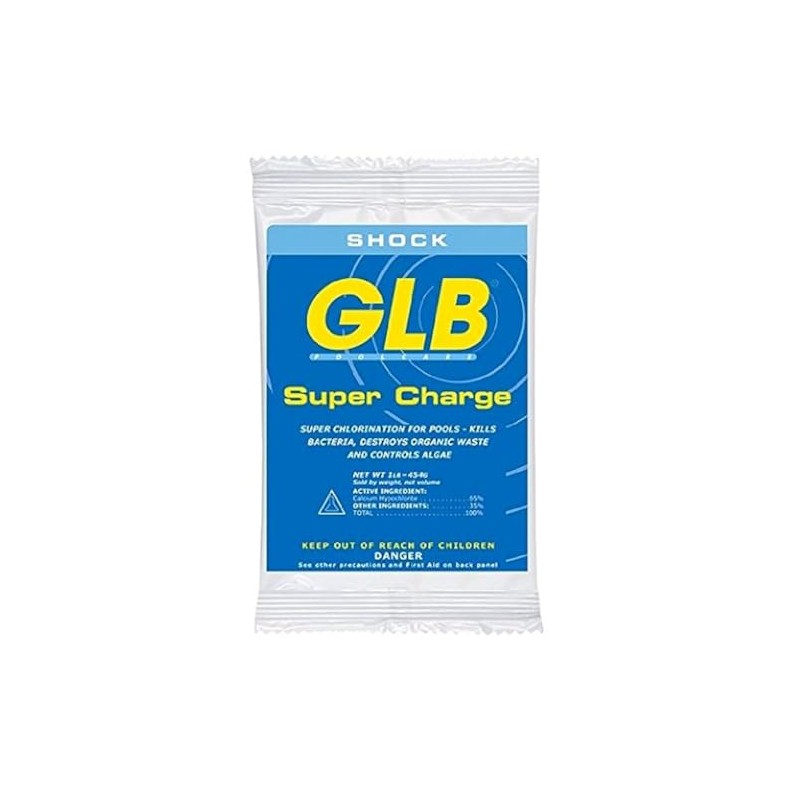 GLB Pool and Spa Products GLB71428A Calcium-Hypochlorite Super Charge Shock,