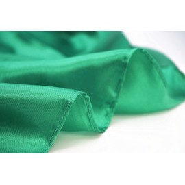 RUOLIN 35×35 inches large square women's satin silk like head scarf fashion pattern silk feeling hair sleeping wrap (20 Green)