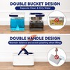 Spin Mop and Bucket with Wringer Set, Mop Bucket System