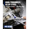 WORKPRO Mini Pliers Wrench, 4-Inch Smooth Jaw Pliers, High-Toughness Alloy