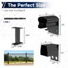 Egadis 4 Pack Aluminum Deck Railing Bracket Connector with Level