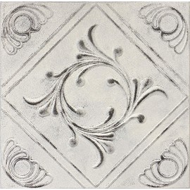 R2 Vintage 20x20 Amazing Styrofoam Tin Look Ceiling Tiles Easy to Glue Up On Any Type of Surface