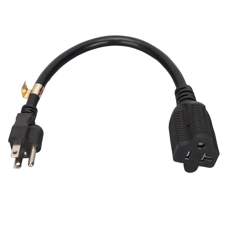 Nema 5‑15P to 5‑20R Adapter 14AWG Heavy Duty 15 Amp