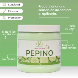 Crema Corporal & Facial Pepino Con Filtro Solar (1 Kilo) Pepino