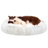 JOYELF Donut Dog Bed Cat Bed for Large Dogs, Calming