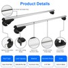 TeqHome Universal Roof Rack Cross Bars, 52'' Adjustable Aluminum Lockable