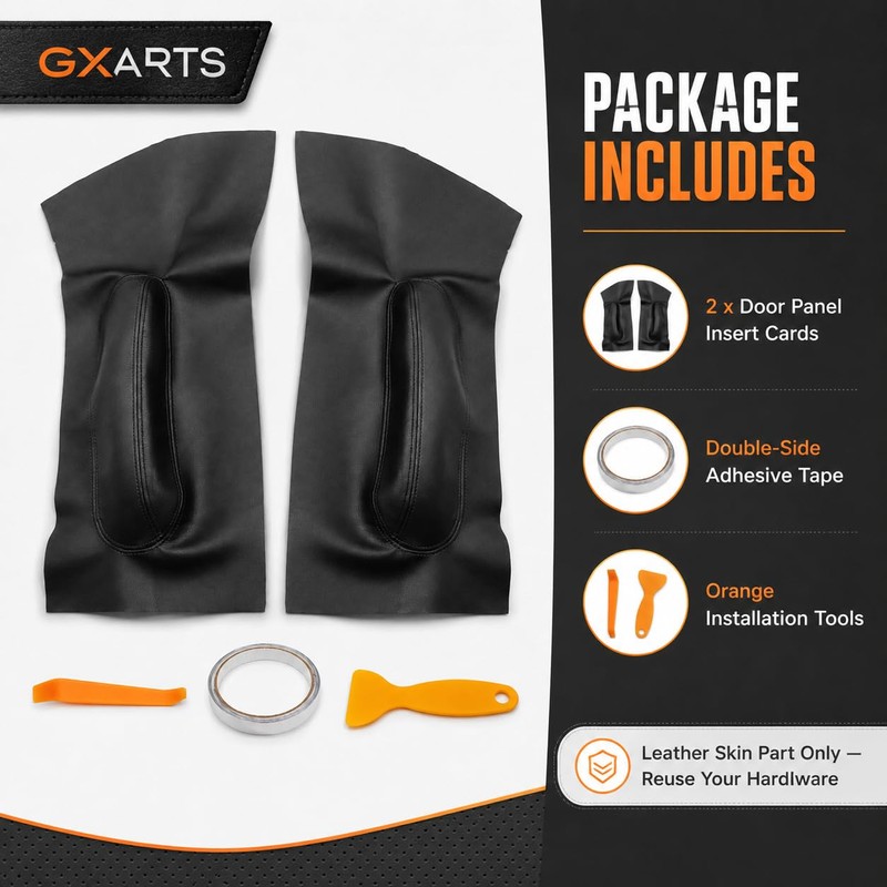 GXARTS 2Pcs Door Panel Insert Cards Cover Fit for Volkswagen