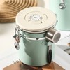 Coffee Canister Mint Green Food Grade Stainless Steel Airtight Coffee