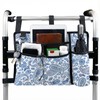 Walker Bag with Cup Holder, Flowers Walker Accessories for Seniors