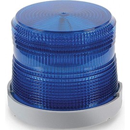 Edwards Signaling 48XBRMB120A Xtra-Brite LED Multi-Mode Beacon, Polycarbonate/ABS Blend Base, 120V AC, Blue