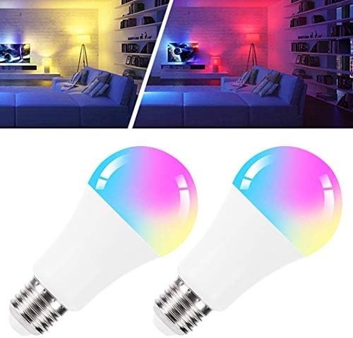 Bombilla LED, 10W E27 Bombilla LED RGB Regulable, para Sala de Estar, Dormitorio, Fiesta, Pub