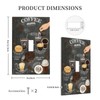 LuHuoLu Decorative Light Switch Cover Plate Retro Coffee Cup Bean